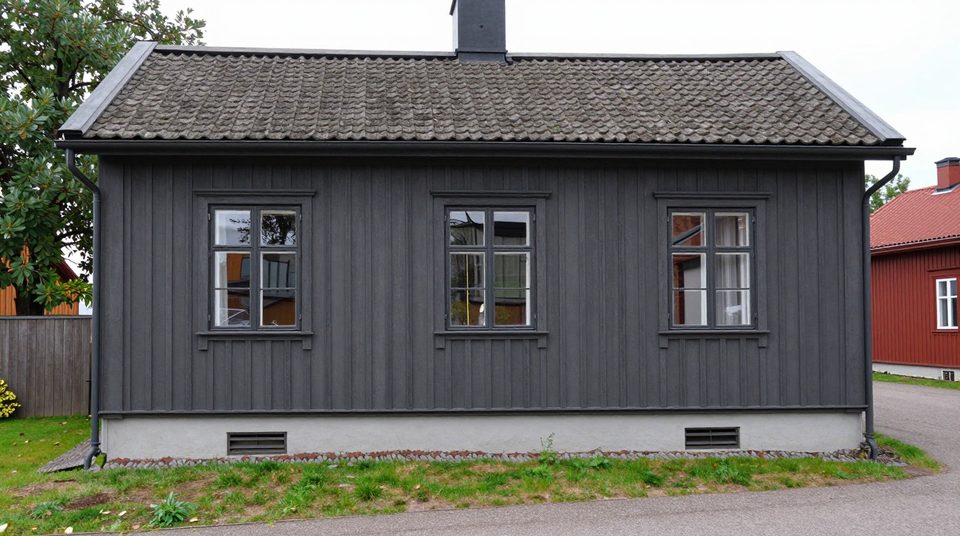 Fasadmålning-projekt i Danderyd